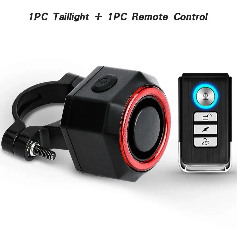 Smart Bike Light Alarm with Brake Sensing and Remote Security - Image 19