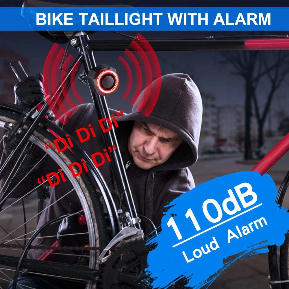 Smart Bike Light Alarm with Brake Sensing and Remote Security - Image 6