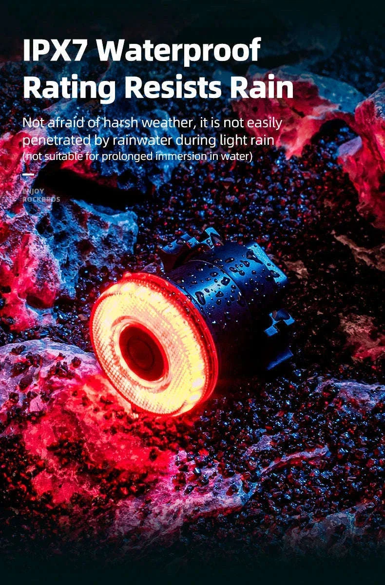 Smart Bike Tail Light with Brake Sensor and USB Rechargeable Waterproof Design - Image 18