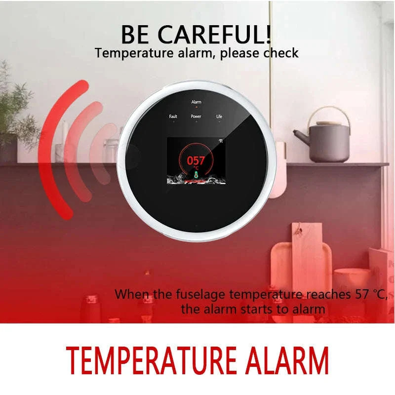 Smart Gas Detector Alarm with App Alerts and LCD Display - Image 13