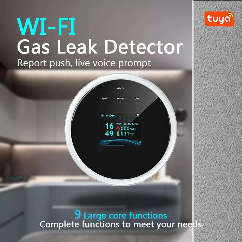 Smart Gas Detector Alarm with App Alerts and LCD Display - Image 7