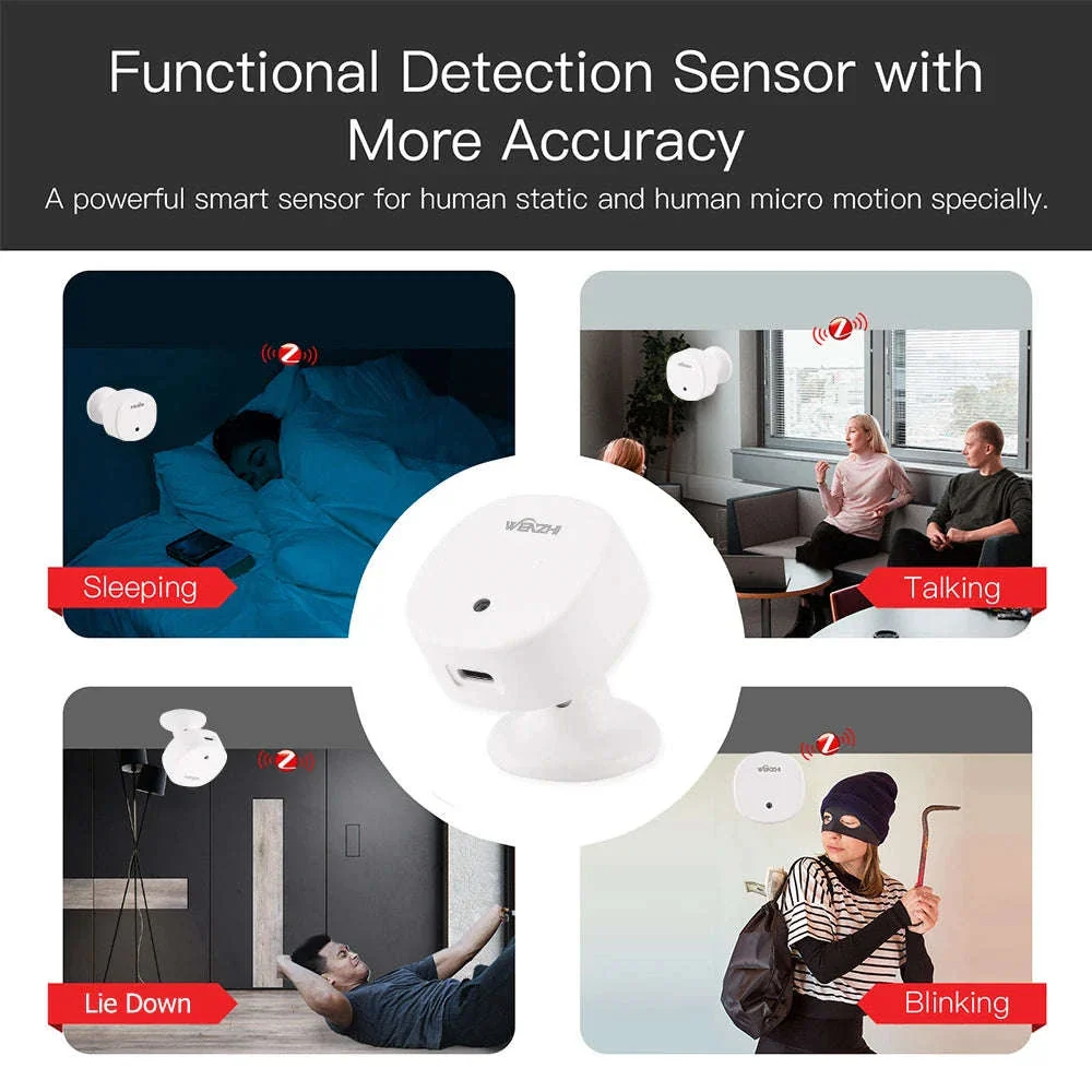 Smart Human Presence Sensor with mmWave Radar, ZigBee/WiFi, Lux Detection - Image 7