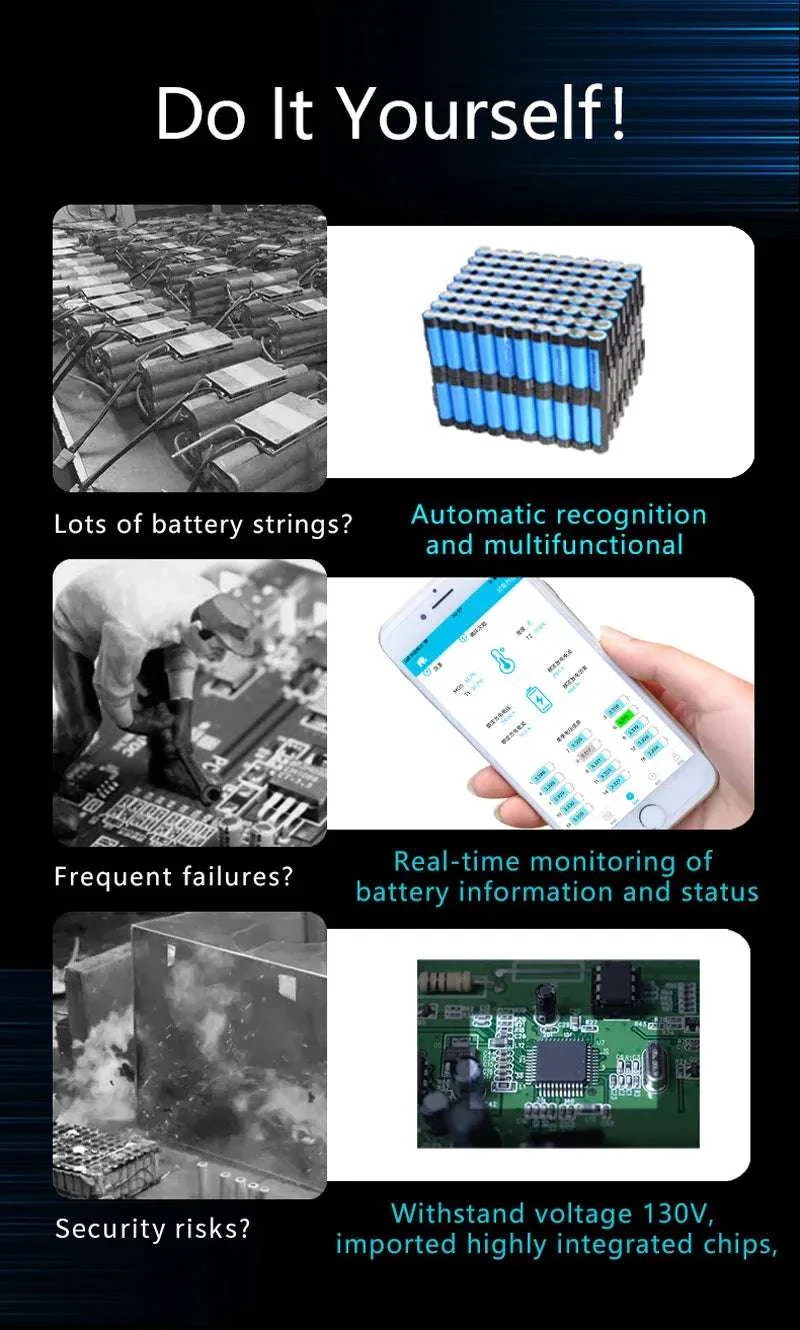 Smart LiFePO4 BMS with Bluetooth Balance Board 40A-100A for E-Bike - Image 11