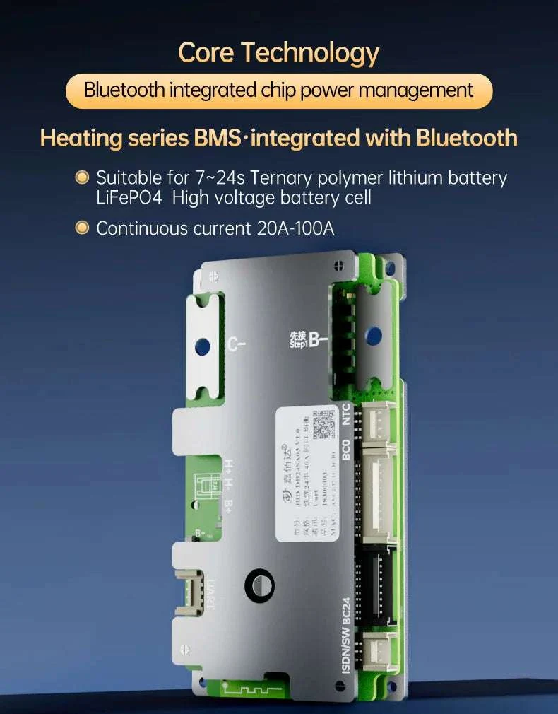 Smart LiFePO4 BMS with Bluetooth Balance Board 40A-100A for E-Bike - Image 15