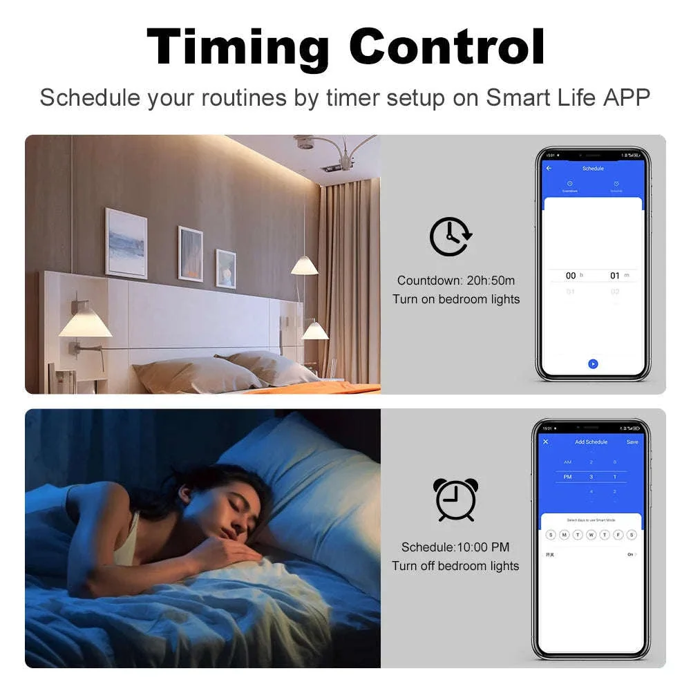 Smart Wall Light Switch for 1–4 Gang Home Lighting Control - Image 4
