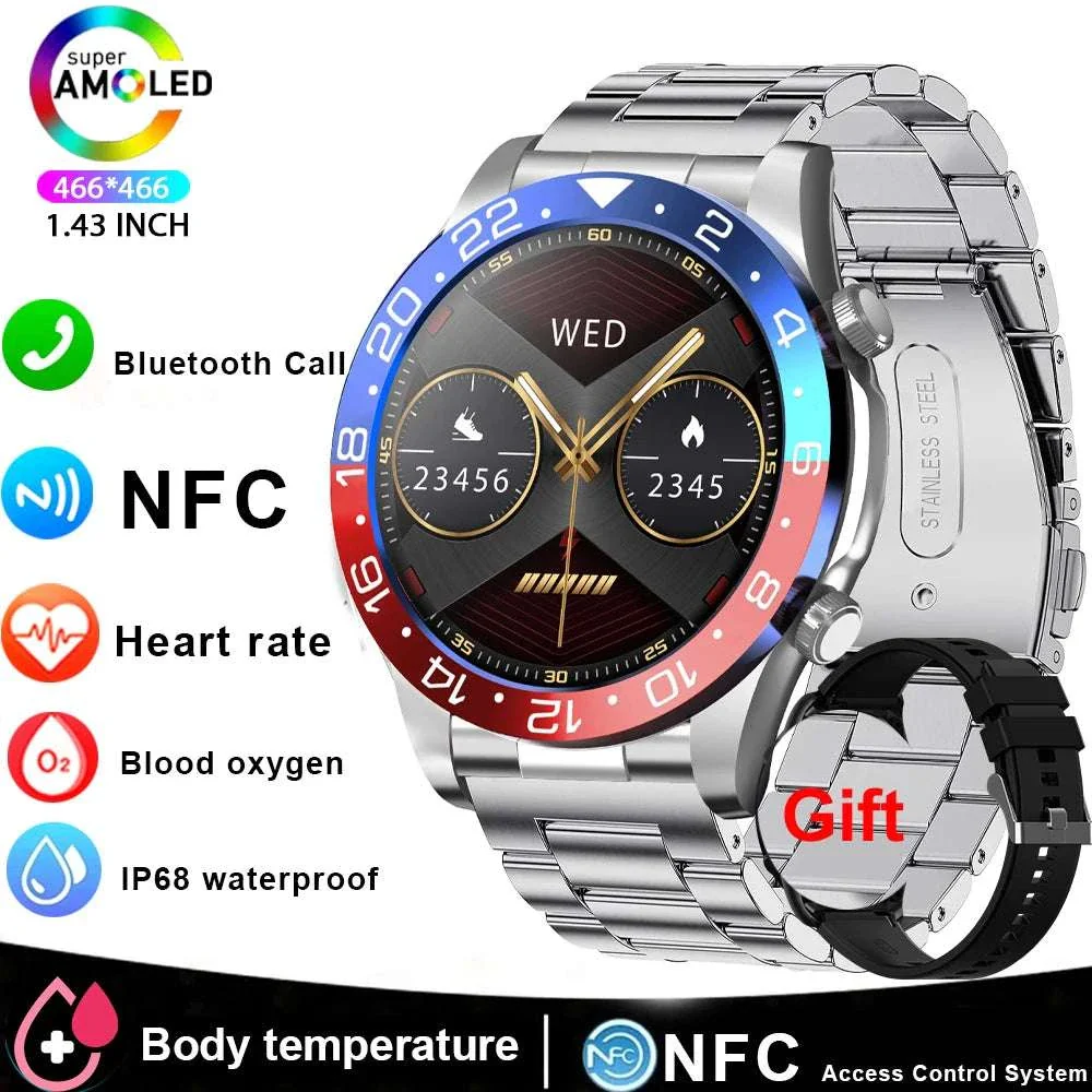 Men’s Smartwatch with AMOLED Display, Bluetooth Call & Fitness Tracking - Image 12