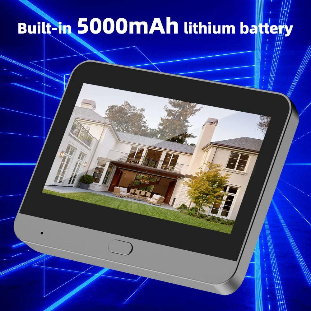 3MP Smart WiFi Peephole Camera with 4.3-inch LCD Viewer - Image 3