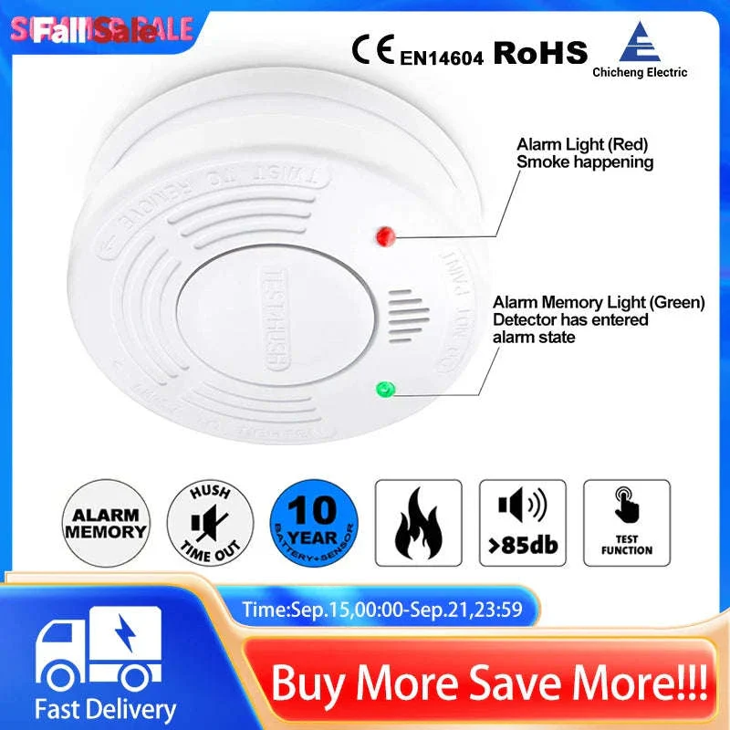 10-Year Smoke Detector with Photoelectric Sensing - Image 2