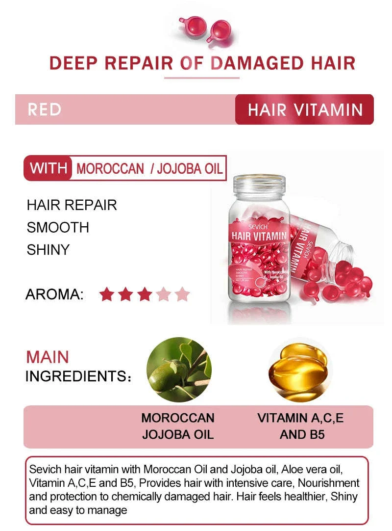Smooth Silky Hair Vitamin Capsules with Keratin Complex - Image 14