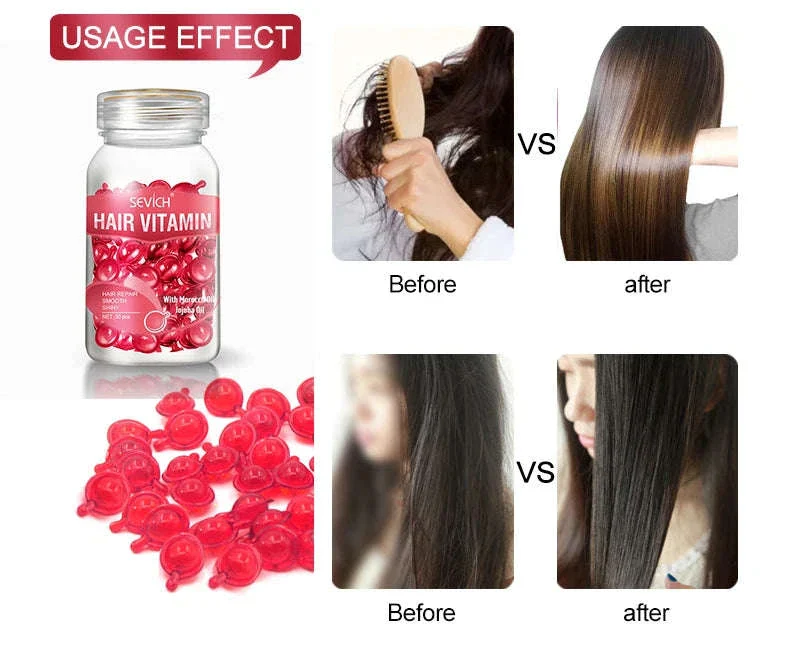 Smooth Silky Hair Vitamin Capsules with Keratin Complex - Image 15
