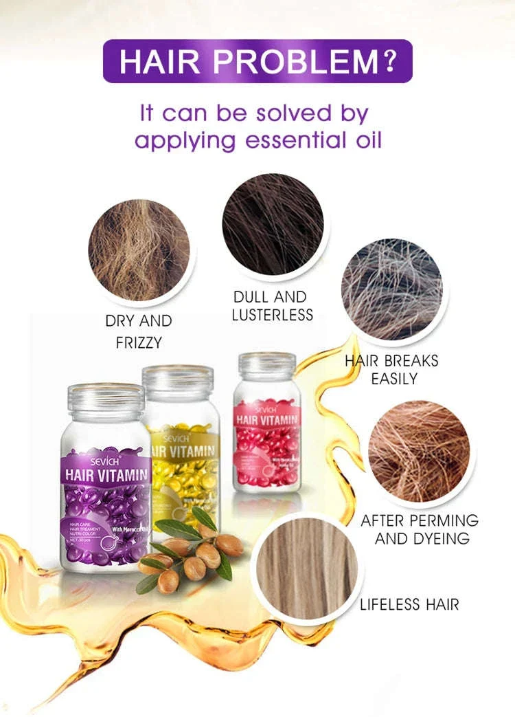 Smooth Silky Hair Vitamin Capsules with Keratin Complex - Image 8