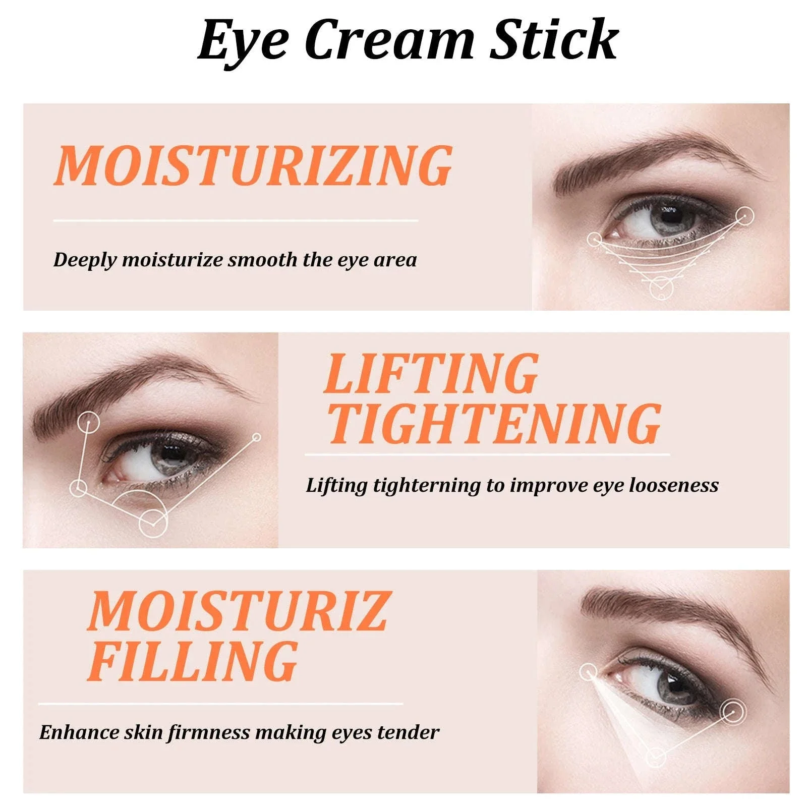 Snail Essence Eye Cream Stick for Dark Circles and Fine Lines - Image 3