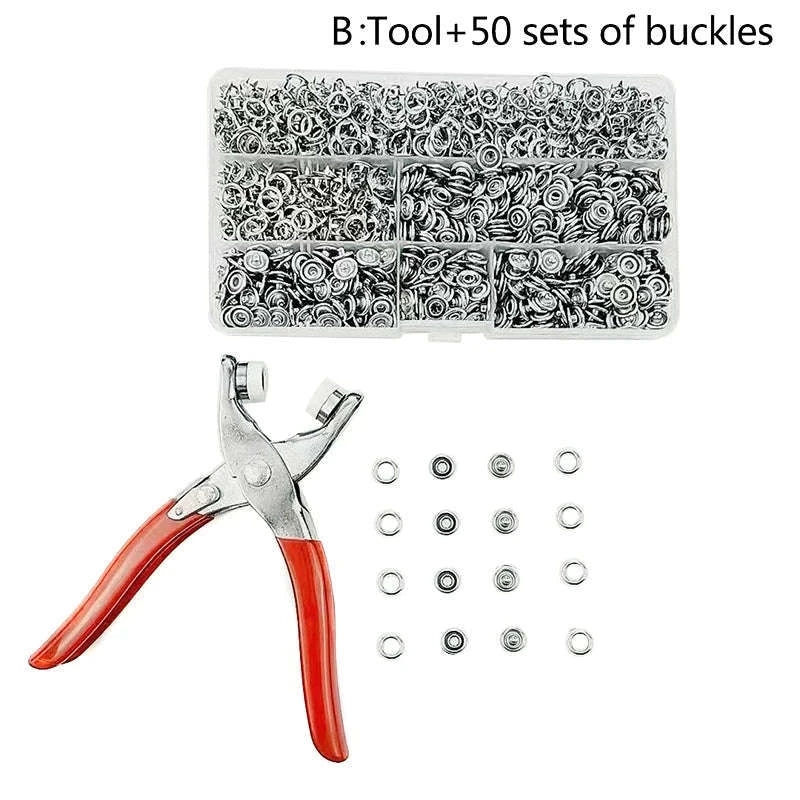 Snap Fasteners Pliers Set for Clean Clothing Repairs - Image 10