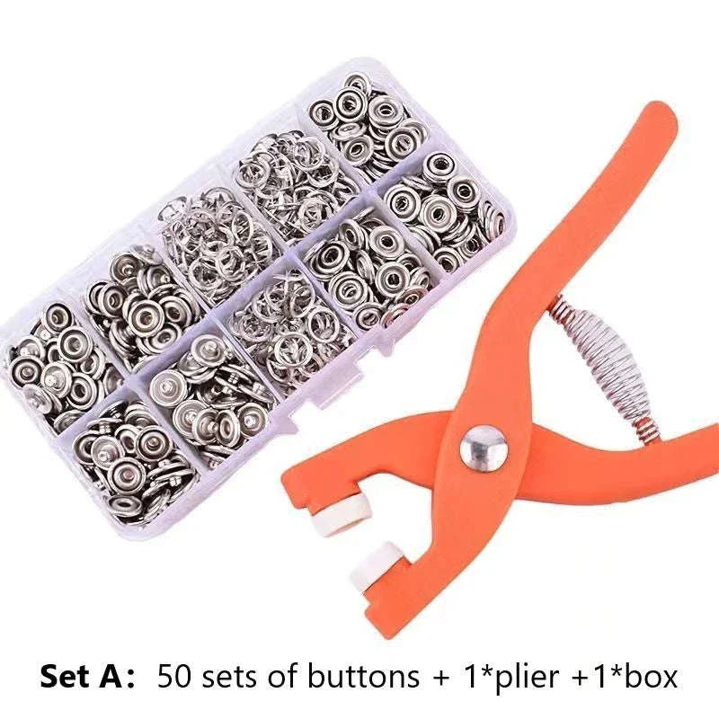 Snap Fasteners Pliers Set for Clean Clothing Repairs - Image 17