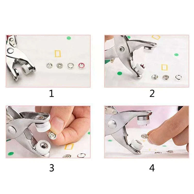 Snap Fasteners Pliers Set for Clean Clothing Repairs - Image 5