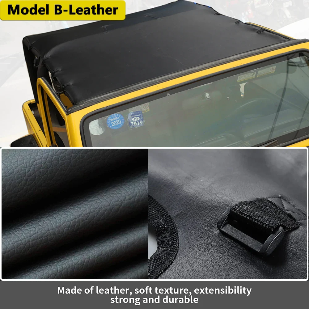 Soft Roof Top Cover Extended Bikini Top for TJ 1997-2006 - Image 4