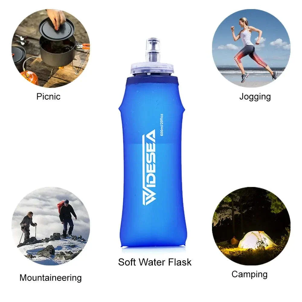 Soft Water Bottle Foldable Flask for Outdoor Sports - Image 5