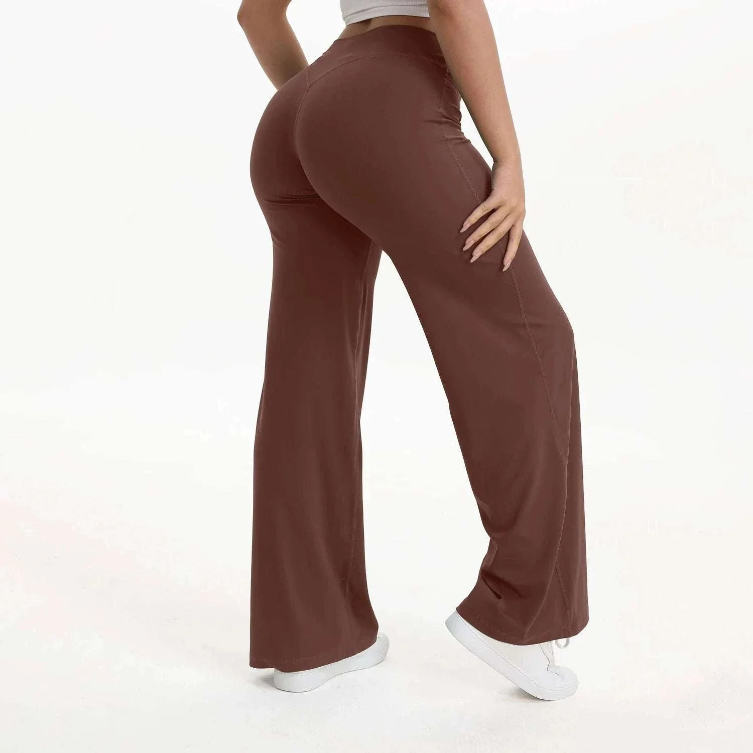 SoftMotion Women’s Mid-Waist Straight Leg Yoga Pants - Image 36