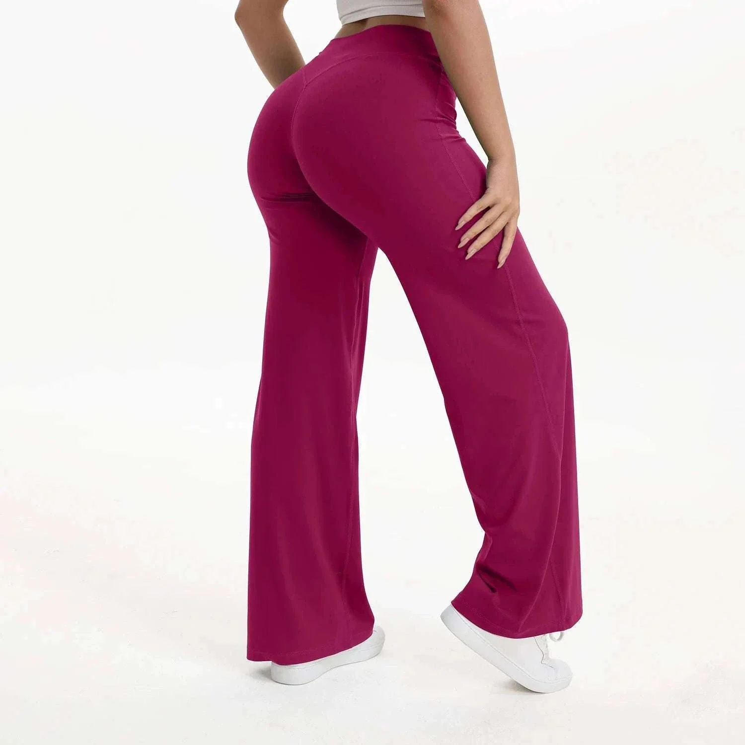 SoftMotion Women’s Mid-Waist Straight Leg Yoga Pants - Image 45