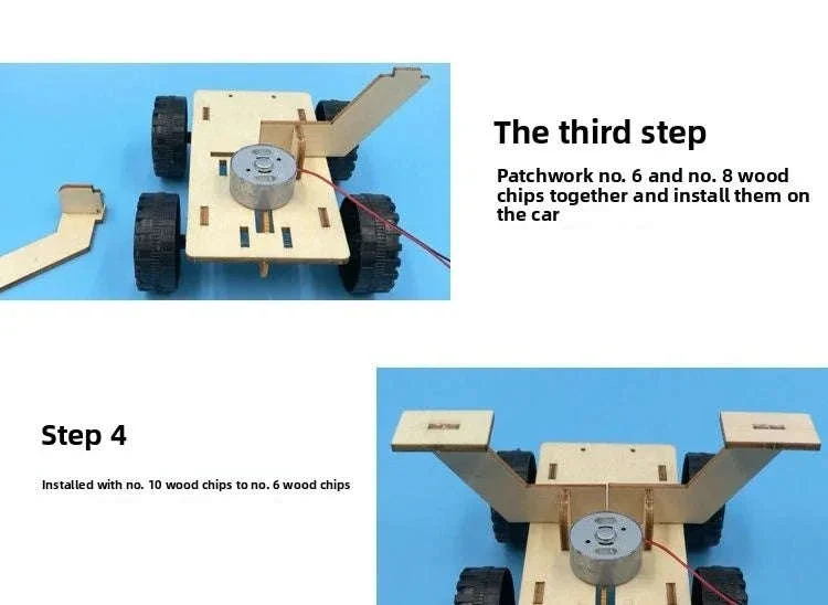 Solar Car Model DIY Lunar Exploration Vehicle for Kids - Image 10