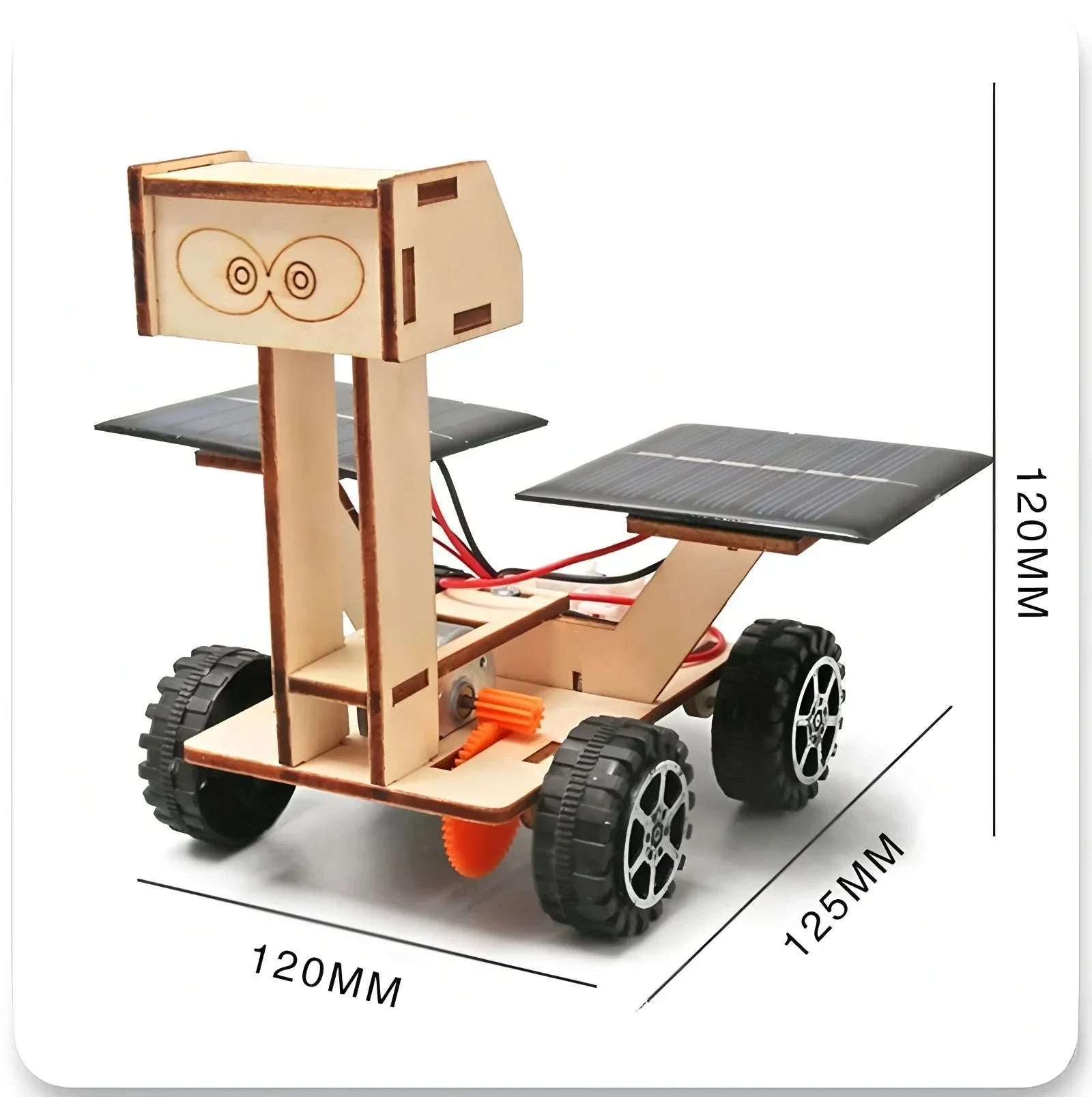 Solar Car Model DIY Lunar Exploration Vehicle for Kids - Image 4