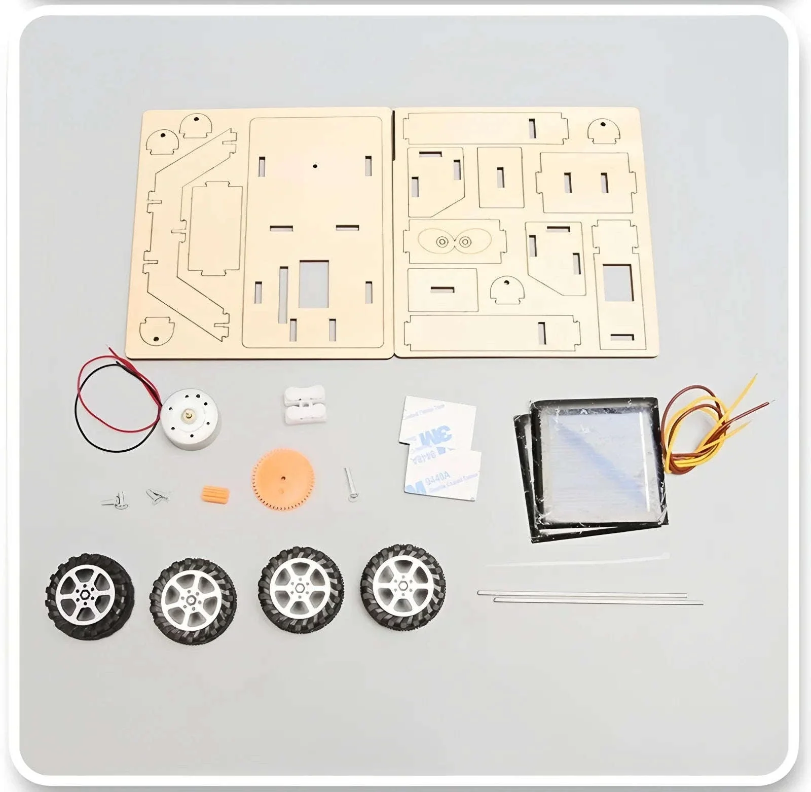 Solar Car Model DIY Lunar Exploration Vehicle for Kids - Image 6