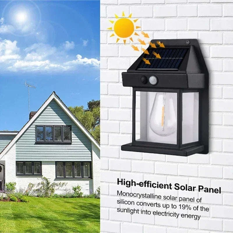 Solar Outdoor Wall Light with Motion Sensor for Automatic Night Lighting - Image 6