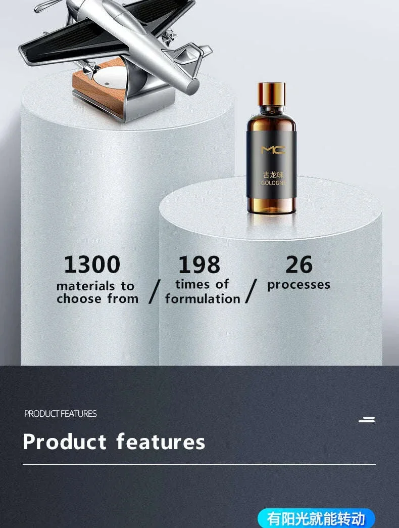 Solar Airplane Car Freshener with Essential Oil Diffuser - Image 10