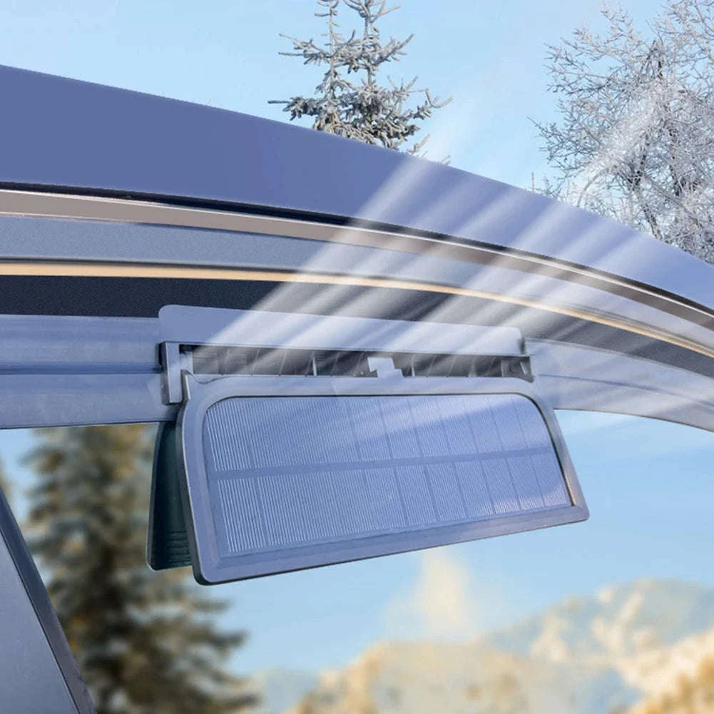 Solar Car Exhaust Fan with 3 Air Outlets and USB Power - Image 5