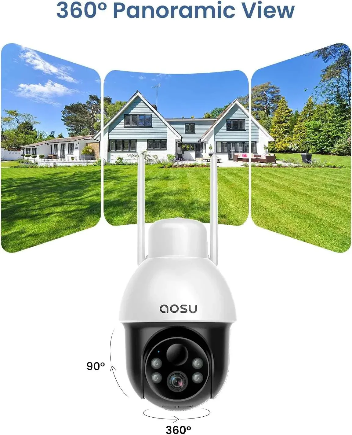 Solar Security Camera Outdoor Wireless 2K PTZ with Auto Tracking - Image 2