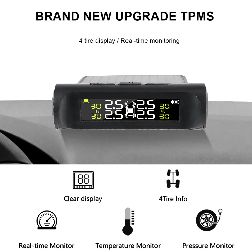 Solar TPMS Tire Pressure Monitoring System with External Sensors - Image 104