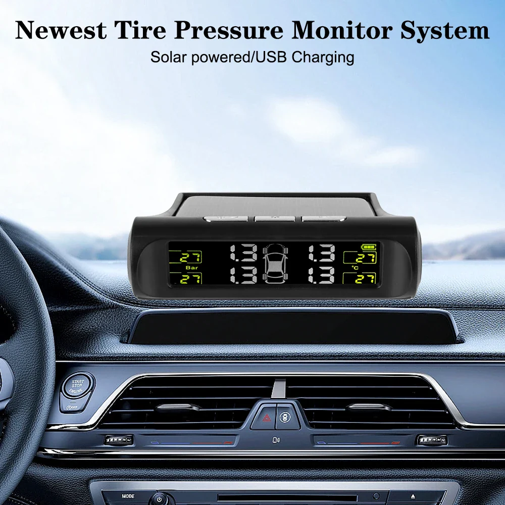 Solar TPMS Tire Pressure Monitoring System with External Sensors - Image 31