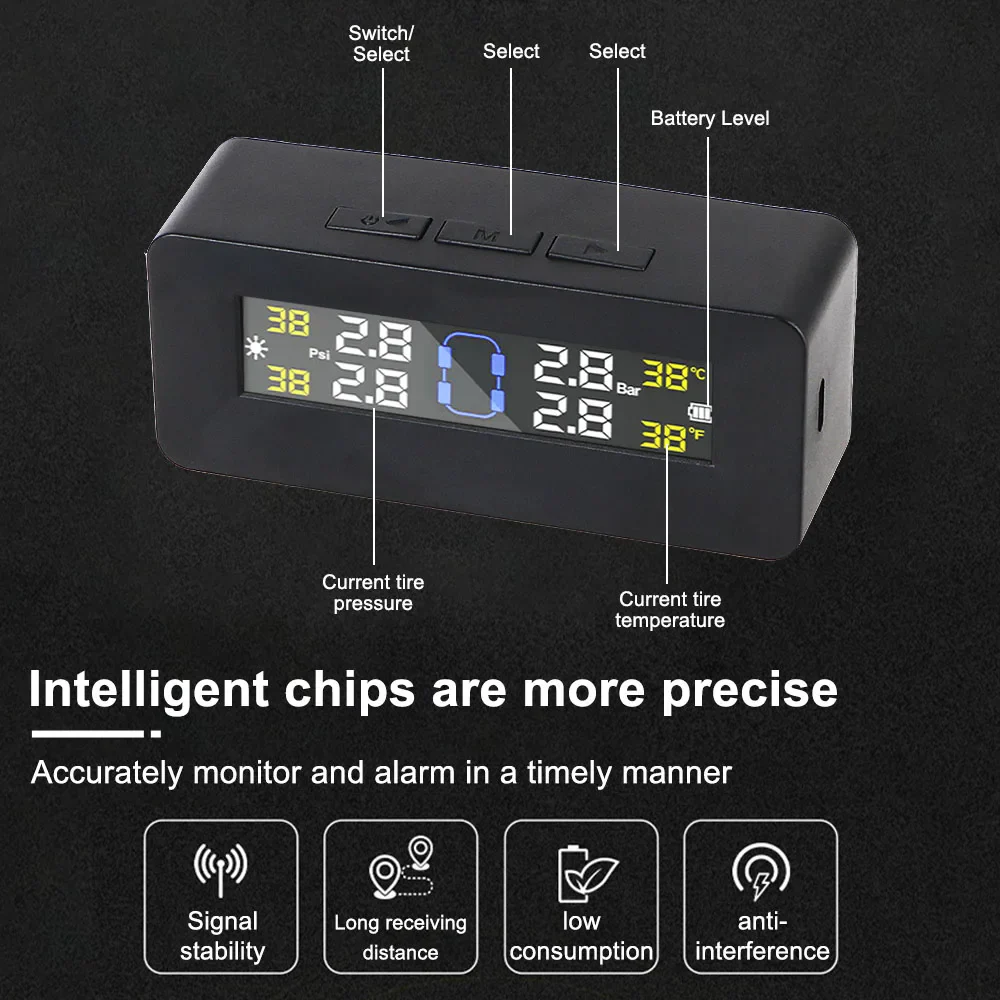 Solar TPMS Tire Pressure Monitoring System with External Sensors - Image 49