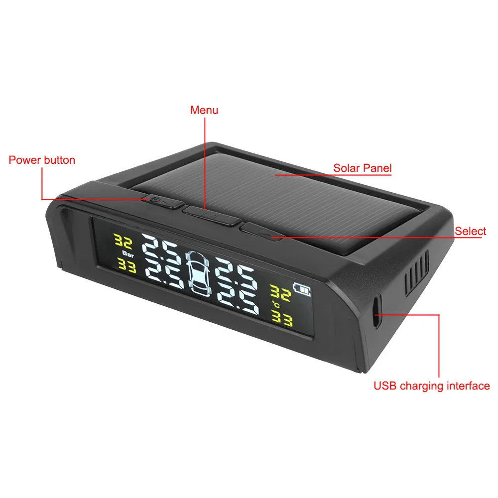 Solar TPMS Tire Pressure Monitoring System with External Sensors - Image 78