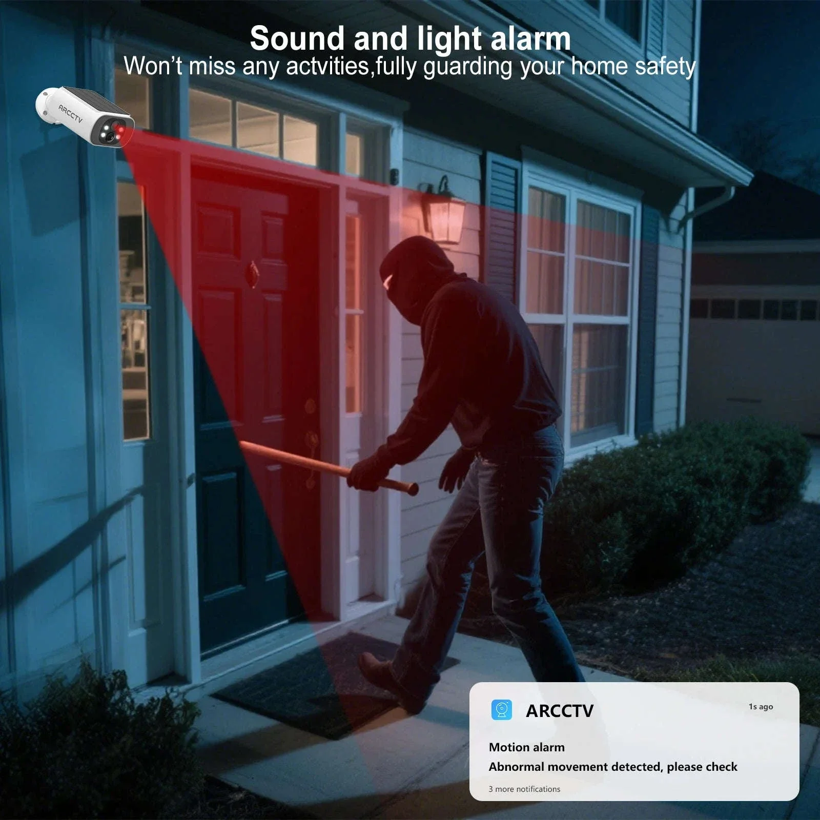 Solar WiFi Outdoor Security Camera 4MP with Full-Color Night Vision - Image 9