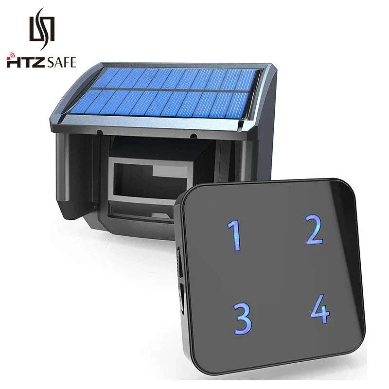 Solar Wireless Driveway Alarm System with 400m Range Motion Sensor