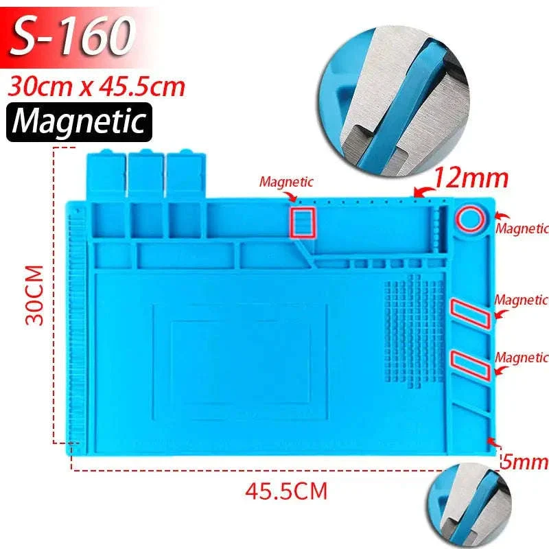 Heat-Resistant Silicone Soldering Mat for Organized Repairs - Image 13