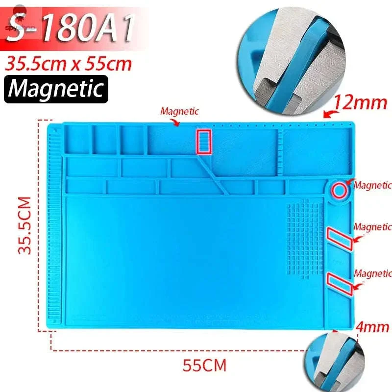 Heat-Resistant Silicone Soldering Mat for Organized Repairs - Image 14