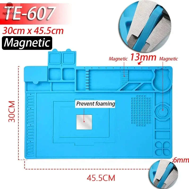 Heat-Resistant Silicone Soldering Mat for Organized Repairs - Image 17