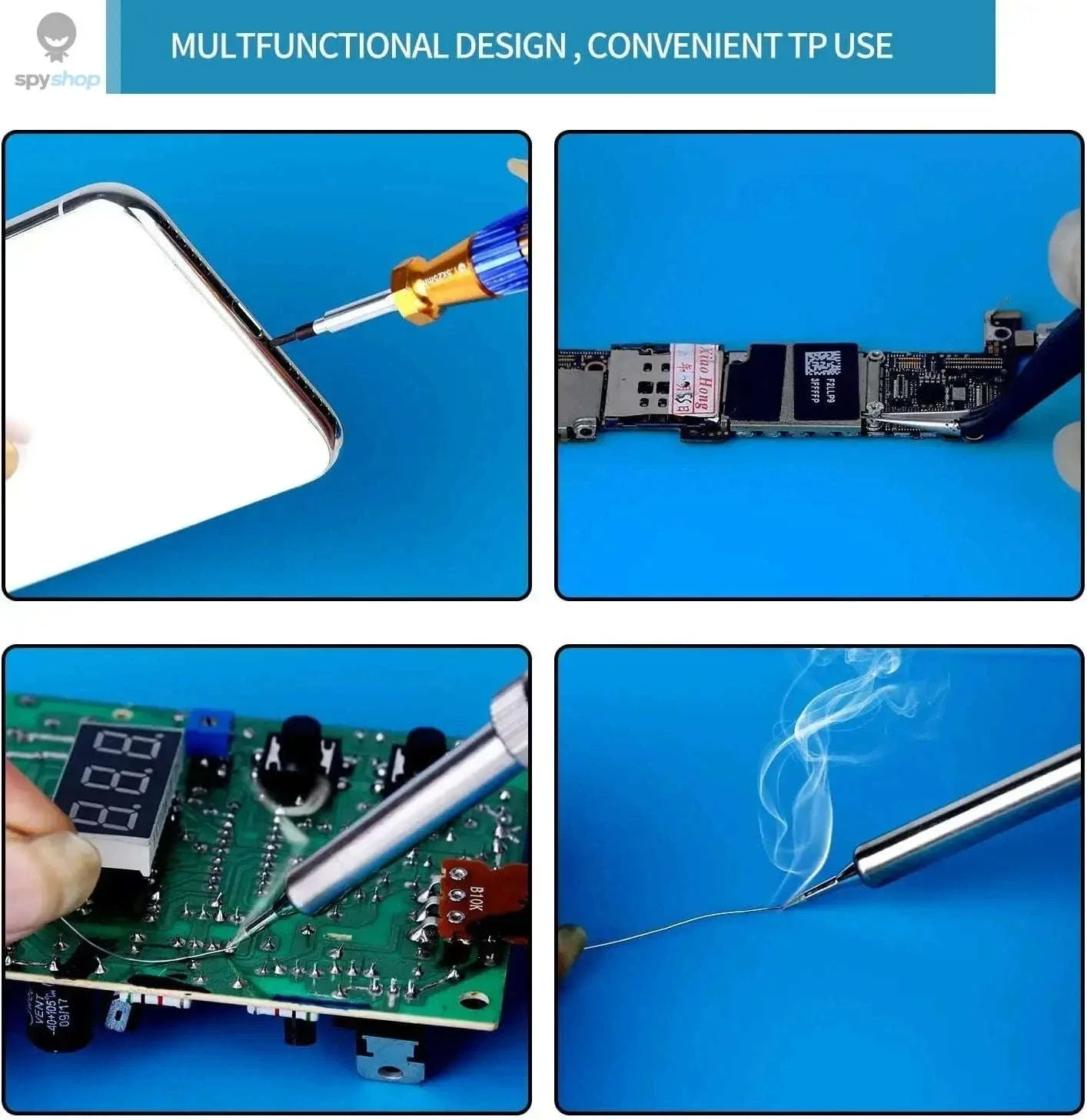 Heat-Resistant Silicone Soldering Mat for Organized Repairs - Image 4