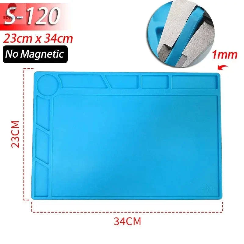 Heat-Resistant Silicone Soldering Mat for Organized Repairs - Image 9