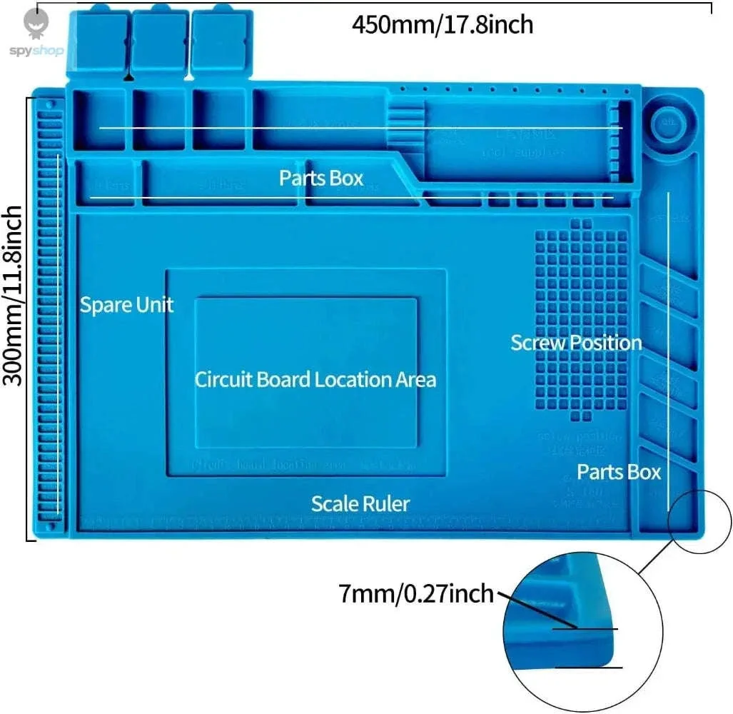 Heat Resistant Silicone Soldering Mat for Electronics Repair - Image 18
