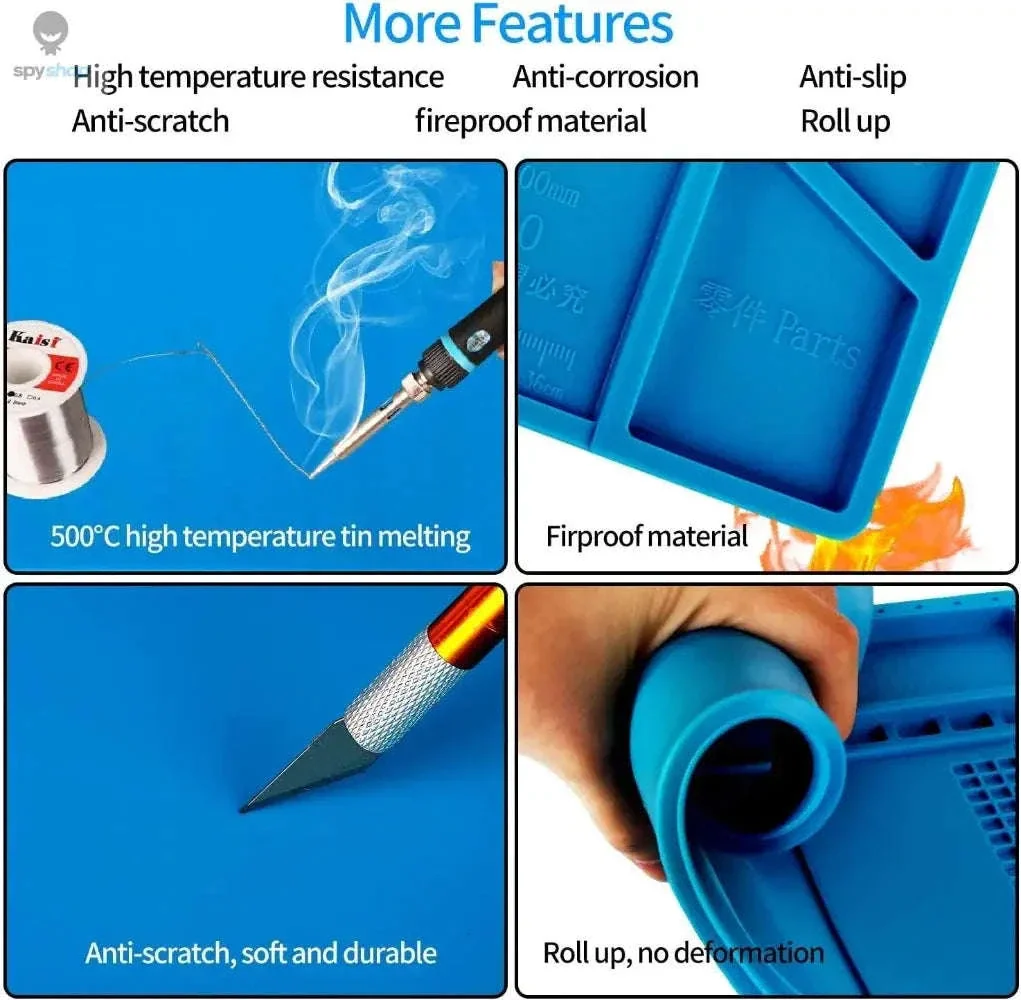 Heat Resistant Silicone Soldering Mat for Electronics Repair - Image 19