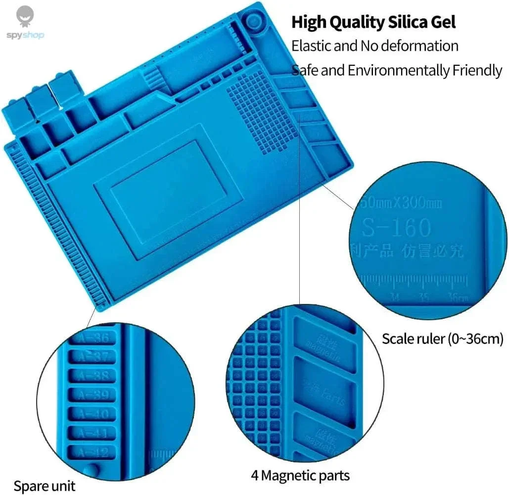 Heat Resistant Silicone Soldering Mat for Electronics Repair - Image 3