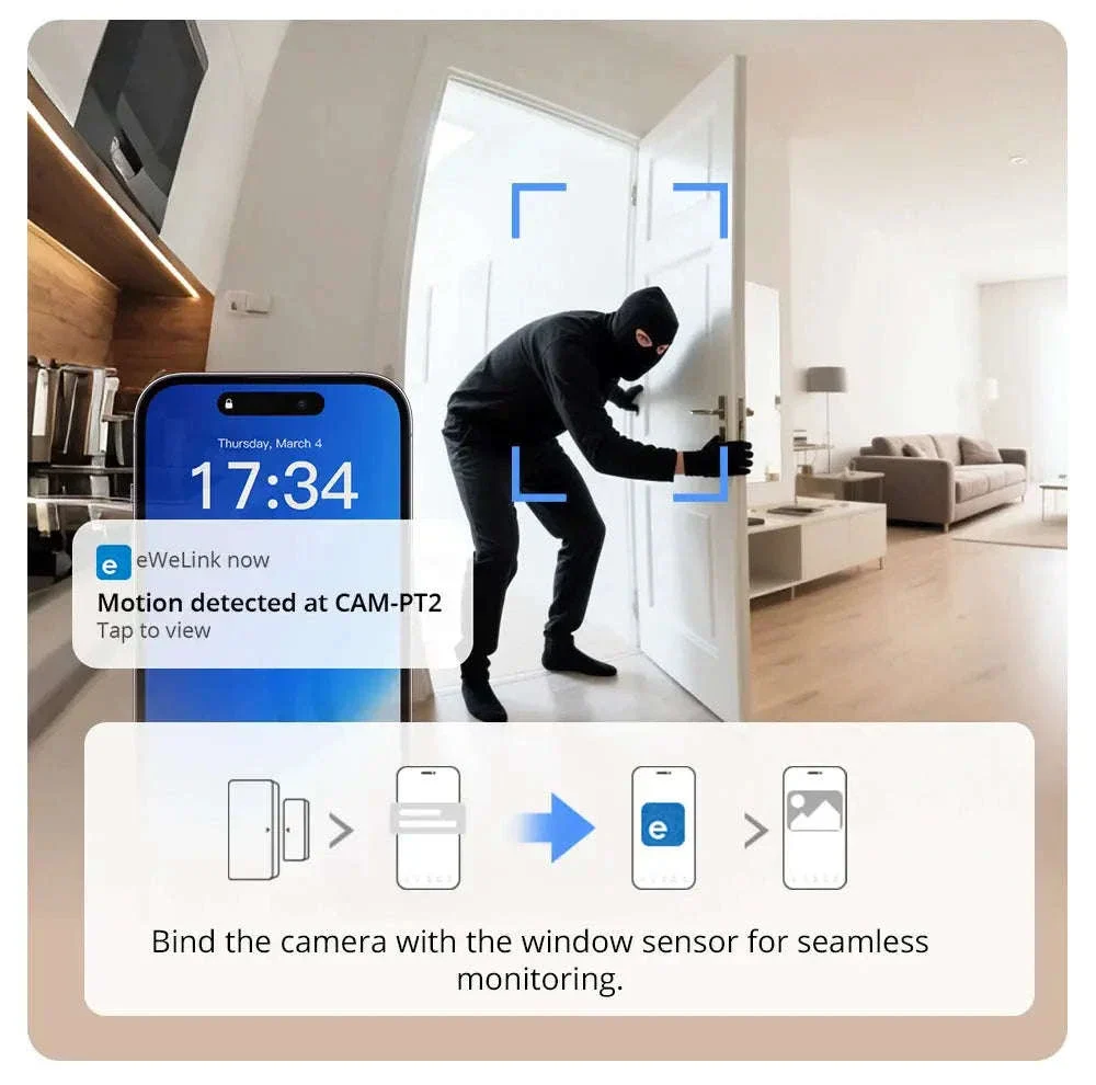 SONOFF CAM PT2 Smart Indoor Security Camera, 1080P PT - Image 22