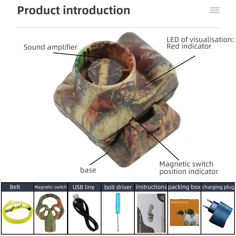 Hunting Dog Beeper Collar with Sound Localization & Waterproof Design - Image 5