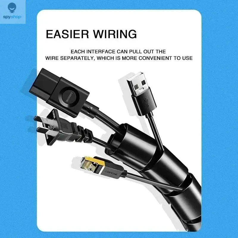 Flexible Spiral Cable Protector for Neat, Organized Cords - Image 4