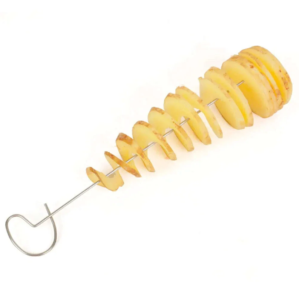 Spiral Potato Slicer Manual Tornado Cutter with Stainless Steel Blades - Image 11
