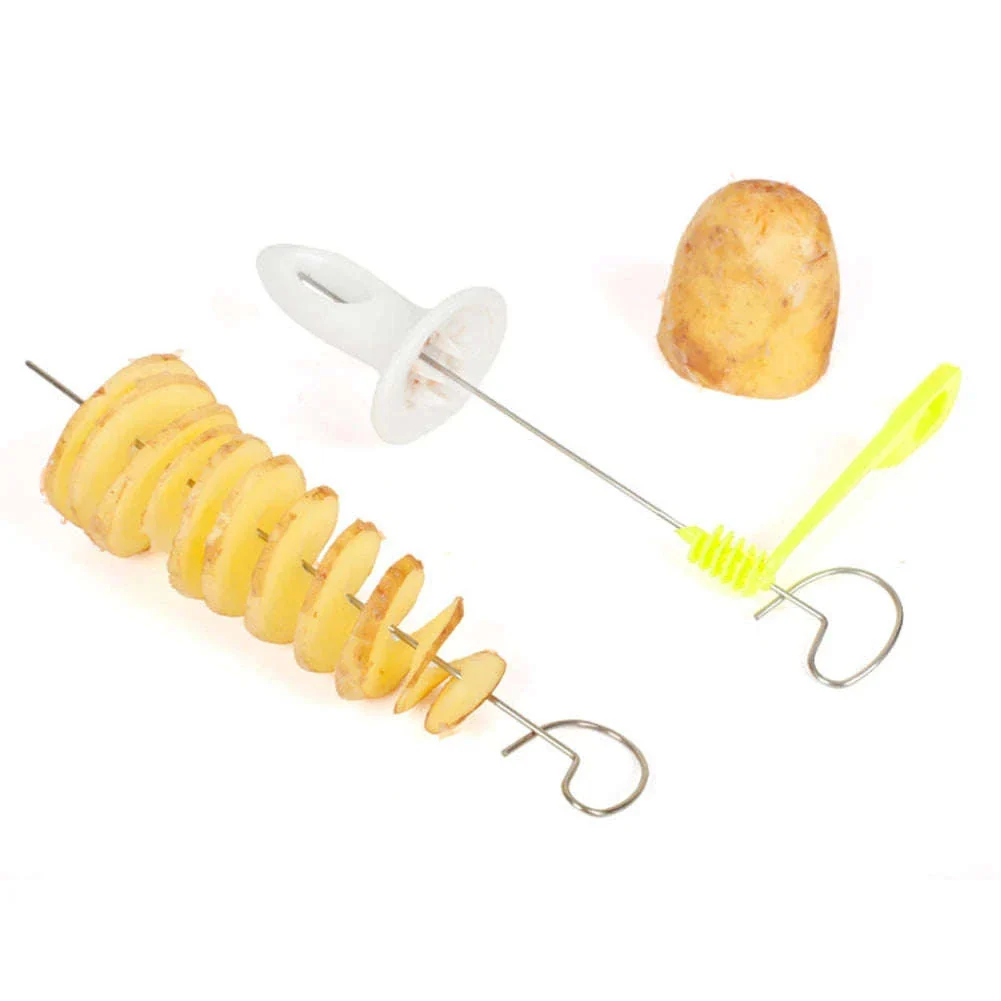Spiral Potato Slicer Manual Tornado Cutter with Stainless Steel Blades - Image 13