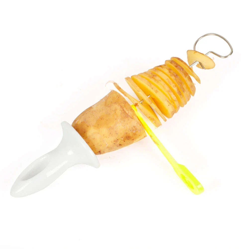 Spiral Potato Slicer Manual Tornado Cutter with Stainless Steel Blades - Image 5